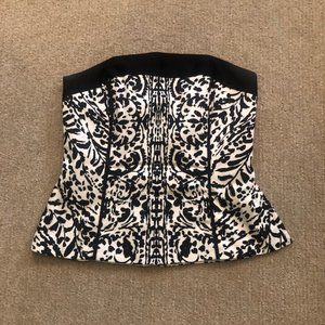 black & white bustiers